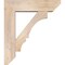 Ekena Millwork Balboa Slat Smooth Bracket w/ Offset Brace, Douglas Fir, 7 1/2"W x 28"D x 32"H BKT0806X28X32BOA06SDF - alternate 3